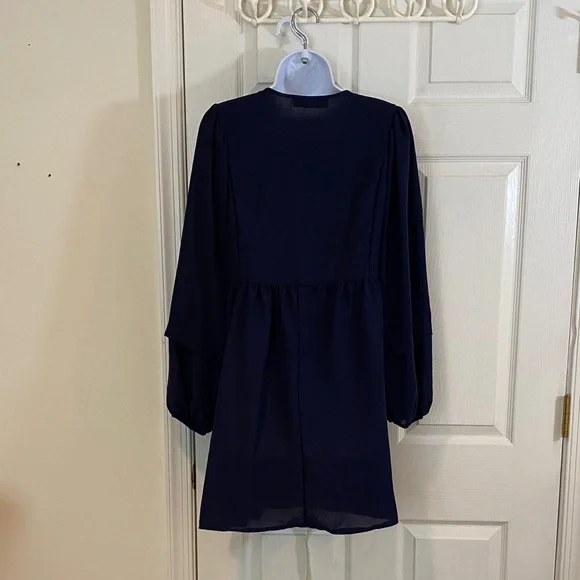 Refka Women's Long Sleeve Dress - size 10 Blue - Picture 8 of 8